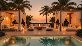 ⛱ Luxurious Seaside Resort with Smooth Piano Jazz Ambience 🌅 Sunset on the Beachside for Relaxation