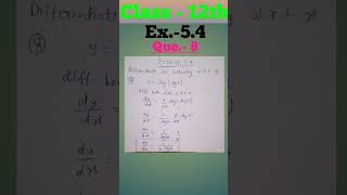 Class 12th/Chapter5/Exercise5.4/Question 8/Continuity and Differentability#ncertmaths #shortsvideo