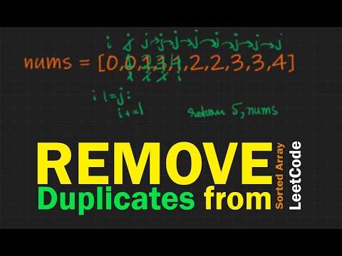 26. Remove Duplicates from Sorted Array | LeetCode