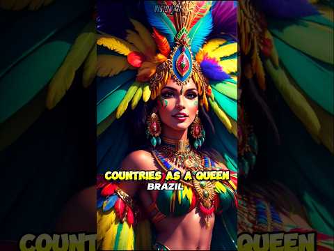 Countries as Queen (Part-2)🤩🔥 generated using Ai 💥#ai #leonardoai #geography #shorts