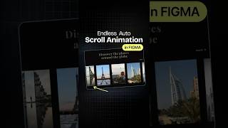 How to create Endless Auto Scrolling in Figma #figmatutorial  #uiuxdesign