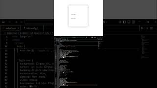 #7 ❄️ Glassmorphism Login Form – Premium Frosted Glass UI!  #coding #frontendcourse #cssanimation
