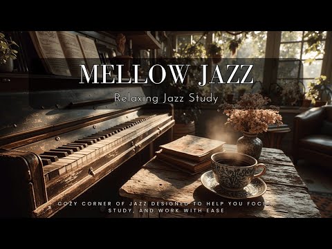 Mellow Jazz Piano for Productivity & Concentration | Background Study & Work Music. Cafe Vibes