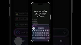 New Apple Siri UI animation in Figma #appleintelligence #figma #uianimation