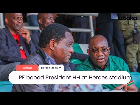 President Hichilema BOOED  by PF thugs At Heroes stadium today