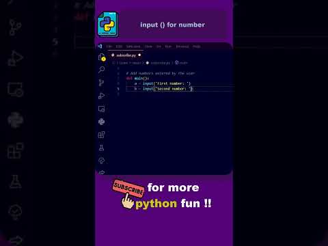 how to input number in python  #python