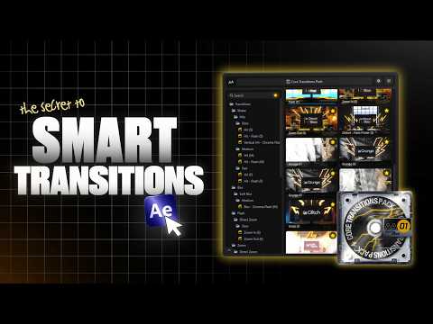 The SECRET Way to Add TRANSITIONS in After Effects (AAPOWER Plugin)