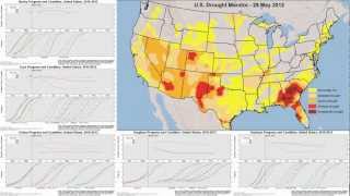 U.S. Drought Monitor Map and Crop Progress Charts