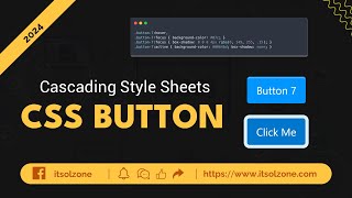Master CSS Buttons | Button 7 | Web Development | UI Design | Responsive Button | ITSolZone