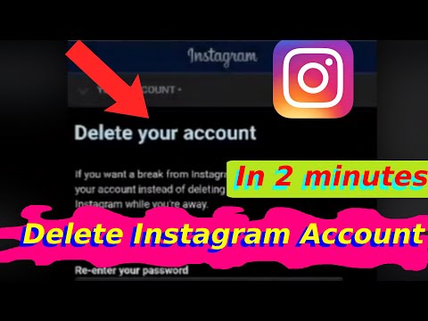 How to Delete Instagram account in phone.