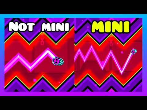 Doing WAVE parts as MINI WAVES in Geometry Dash!