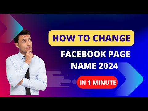 How to change your facebook page name
