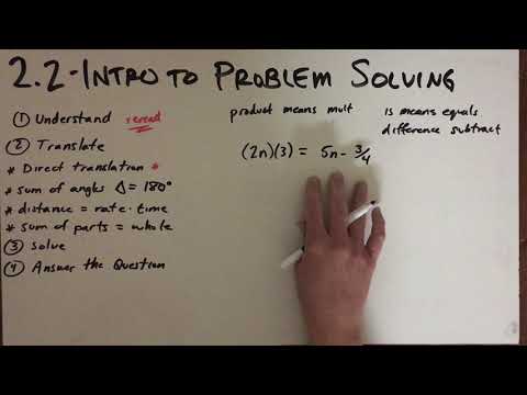 2.2 - Intro to Problem Solving