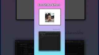 How To Create Shake Css Effect | Css Card Animation Effects | Css Effect Video | Codernobita |