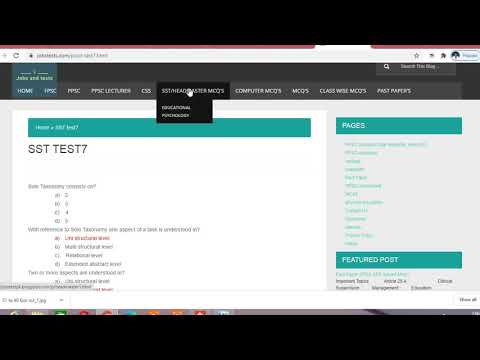 FPSC SST solved Past paper mcqs  batch 2018 with detailed explanation and important mcqs