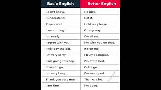 Basic vs. Better English | Level Up Your Vocabulary