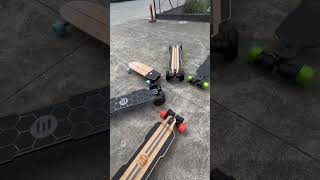 The whole eSkate fleet is here… #evolveskateboards