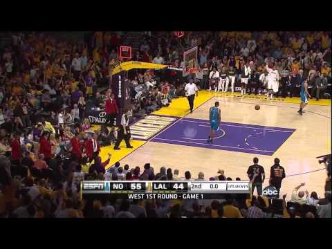 Ron Artest Half Court Buzzer Beater vs Hornets