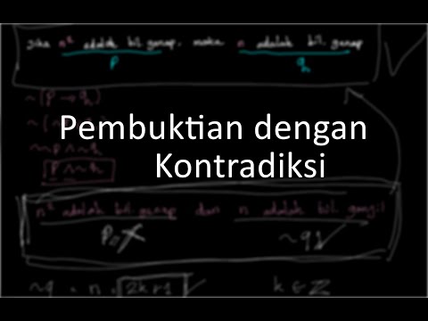 Pembuktian dengan Kontradiksi, jika n^2 adalah bilangan genap, maka n adalah bilangan genap