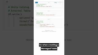 Creating a Table from a DataFrame in Databricks Unity Catalog using PySpark #databricks