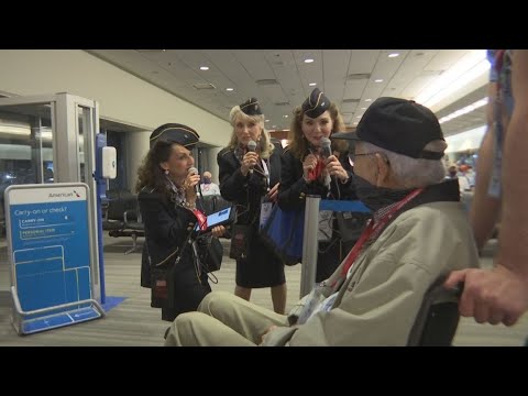 Honor Flight Veterans leave for Washington, D.C.
