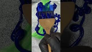 How to transition from green to blue hair using Good Dye Young #hairtransformation  #haircolor