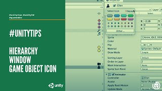 #unitytips: Hierarchy window game object icon