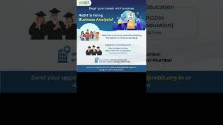 ReBIT is Hiring Business Analysts – 2025 Graduates #hiringnow #myspace #keralajobs