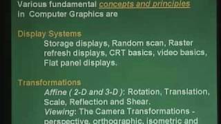Lecture - 1 Introduction to computer graphics