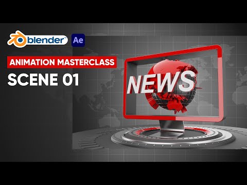 Scene 01 | Blender & After effects animation masterclass tutorial (for beginners)