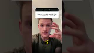 How much should you start with for trading? #newtrader #learntotrade #learntotradestocks #optionstra