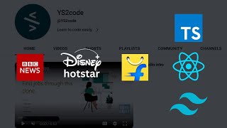 Building React JS projects | Flipkart,BBC,Disney plus hotstar | Fullstack | Typescript,Tailwind