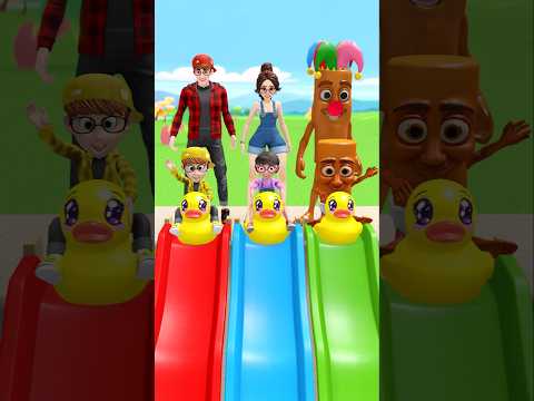 Loop Duck Slide Tung Tung Tung Sahur 😳😱 #artfamily #scaryteacher3d #nickandtani #familyfun