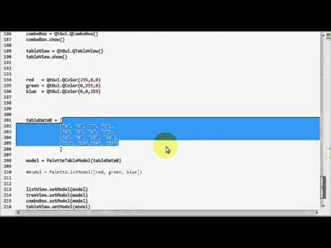 PyQt4 Model View Tutorial Part 03_1