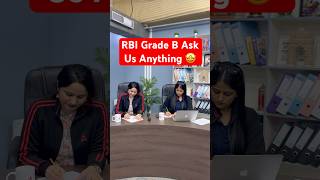 RBI Grade B Ask Us Anything 🤩 #rbi #rbigradeb #rbigradeb2025 #shortsfeed