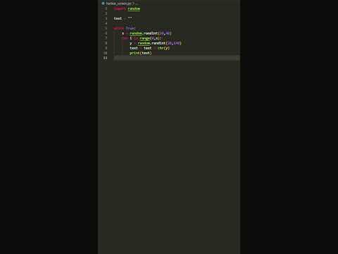 Very cool Hacker Screen effect in Python!!! #python  #pythontutorial