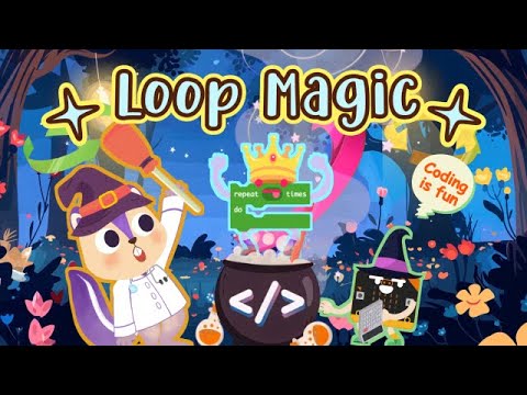 Lesson #7 on Coding | 🦄 Loop Magic: For + While Loops! 👨🏻‍💻👩🏻‍💻 | Computer Science for Kids