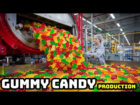How GUMMY CANDY is Made In Factory