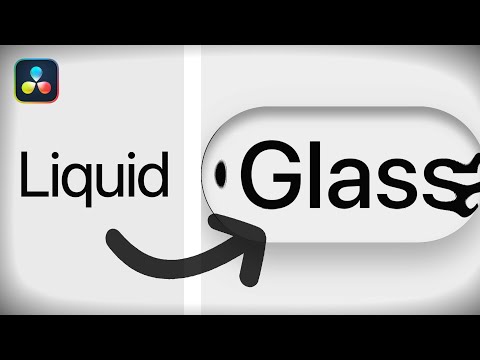 Make Smooth Liquid Glass Animations (DaVinci Tutorial)