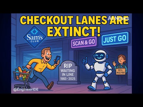 No More Cashiers? Sam’s Club Goes Fully AI