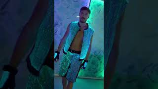 #fiberoptics #festivaloutfit #ledclothing #ledhoodie #ledpants #fiberopticjacket #lightupvest #ymyw