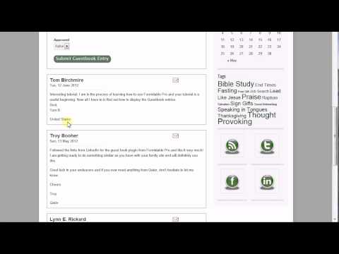 Formidable Pro: Guestbook Tutorial Part 2 - The Custom Display