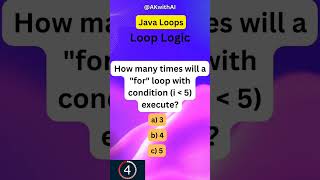 Loop Logic in Java #javaquiz #javashorts #corejava #programmingshorts #javaforbeginners #javamcq