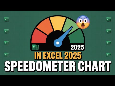 🔥 Excel Dashboard Hacks 2025: Visualize Data With Speedometer Chart (No VBA)