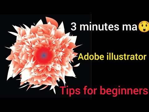 How to create beautiful flower design on adobe illustrator #flower #adobeillustratorcc2023