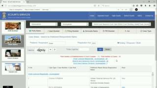 Party name case status - District Court Services
