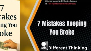 Different Thinking Podcast – Startup Mindset– 7 Common Mistakes + Blocking Wealth