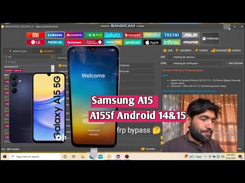 Samsung A15 Android 15 FRP Bypass With Unlock Tool | Samsung FRP android 14 & 15 Bypass Unlock Tool