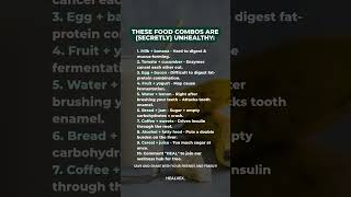 ⚠️ These food combos may look healthy  #healvex #wellnesstips #gentlewellness
