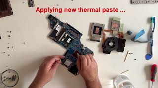 HP Pavilion dv7-6c57ez Notebook Full program open replacement the thermal paste and cleaning
